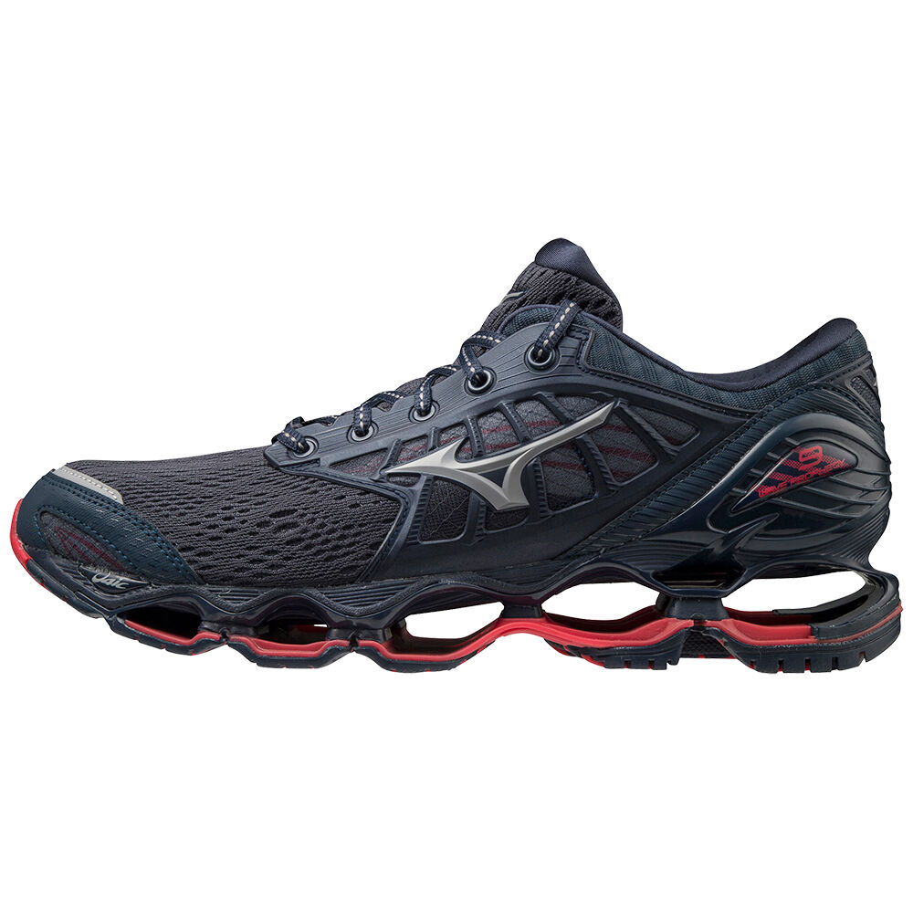 Mizuno Men's Wave Prophecy 9 Running Shoes Indigo/Grey (J1GC200025-HRJ)